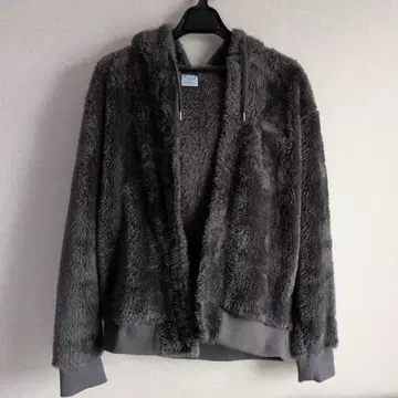 Champion 플리스 후드티 L 그레이