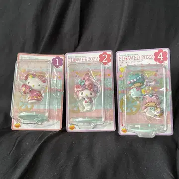 산리오 캐릭터즈 FLOWER 2022 피규어 3체 세트