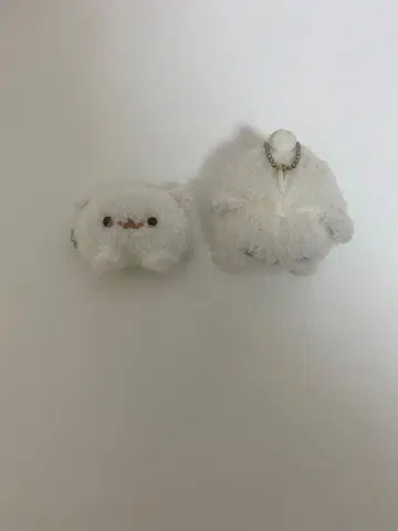 [ 새상품급 ] 포메라니안 모찌 시라타마 앞머리 클립 봉제 인형 키링