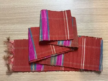 Os348 열직 반폭 오비 빨간색