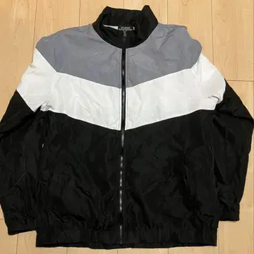 남성용 나일론 자켓 블랙 화이트 그레이 LL