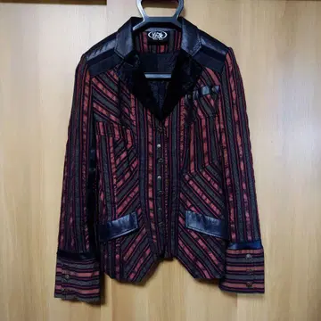 초기 Ozz On 자켓 / 드래곤 패턴 안감, 크로스 버튼