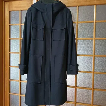 icb 후드 울 코트