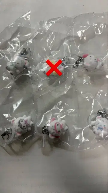 산리오 캐릭터 메지루시 참 후와후와 스노우 5종 (푸딩 제외)