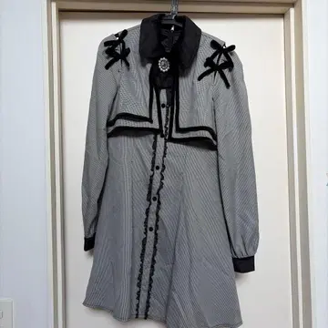 ROJITA 하운드투스 체크 패턴 원피스