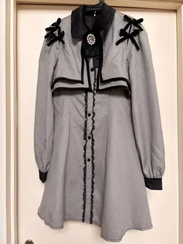 ROJITA 하운드투스 체크 패턴 원피스