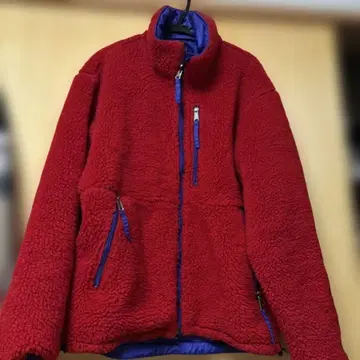 THE NORTH FACE 플리스 리버서블 자켓 선명한 레드