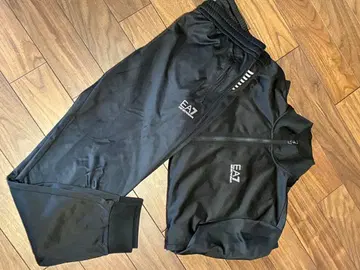 엠포리오 아르마니 상하의 트랙 수트 저지 블랙 US L 사이즈