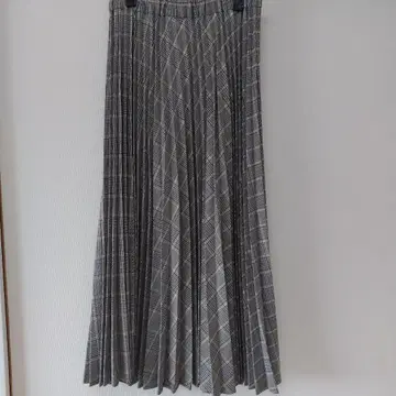 URBANRESEARCH DOORS 그레이 체크 플리츠 스커트