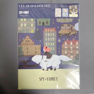 애프터눈 티 SPY x FAMILY 클리어 홀더 세트 클리어 파일