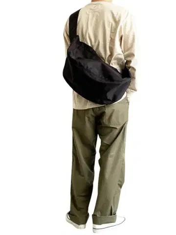 마린데이 나일론 숄더백 프리 블루