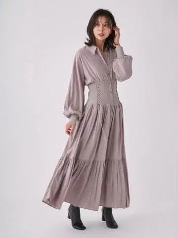 프레이 아이디 허리 리브 원피스 복대 원피스