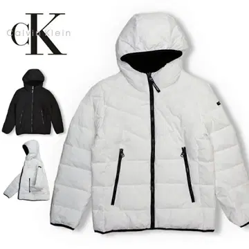 Calvin Klein 다운 자켓 L 사이즈 화이트/블랙