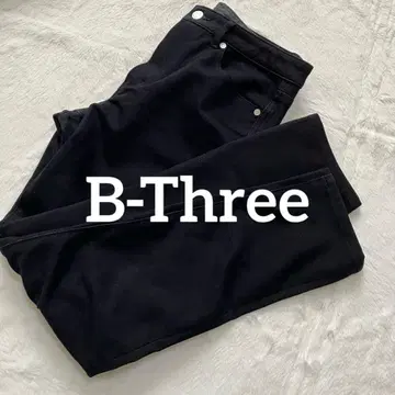 B-Three 비쓰리 속기모 슬림 데님 블랙 34 새상품급