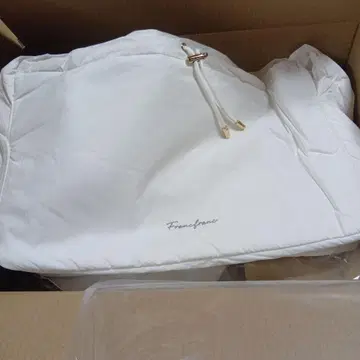 Francfranc 로고 헬스장 백 화이트 백