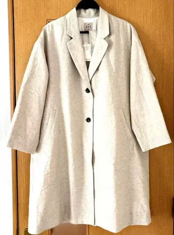 택 포함 새상품 사만사 모스모스 울 린넨 루즈핏 롱 코트