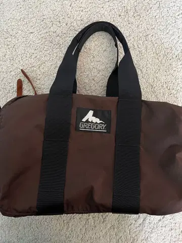 90s GREGORY 브라운 숄더 보스턴 백 XS