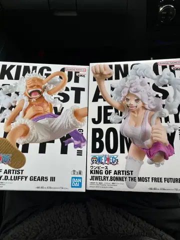 원피스 KING OF ARTIST 루피 보 피규어 세트