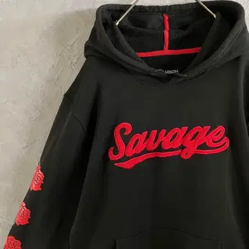 빈티지 인기 컬러 후드티 입체 로고 슬리브 프린트 장미 IW11