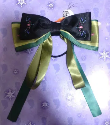 겨울왕국 헤어포니 리본 대관식 디즈니 스토어 안나 머리끈