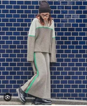 미사용품 niko and - 니트 셋업 M