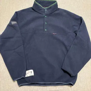 DESCENDANT 플리스 스냅 버튼 풀오버 사이즈 2 네이비