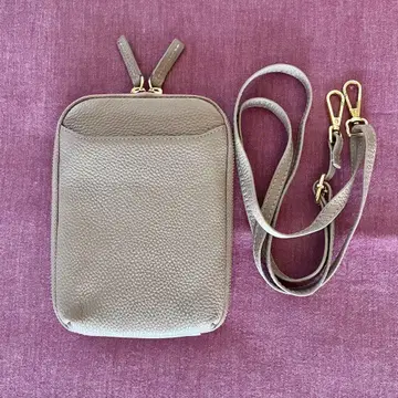[미사용품] 앙코르 경량 가죽 스마트폰 파우치 사코슈