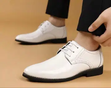 턱시도 브라이덜 신랑 결혼식 드레스 슈즈 27cm 화이트