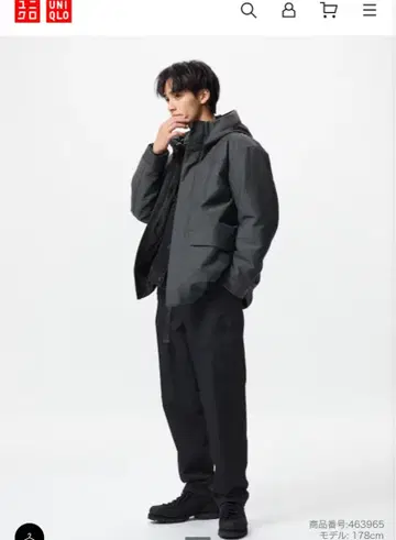 히트텍 기어 팬츠 / 히트텍 이지 팬츠 블랙 XS UNIQLO