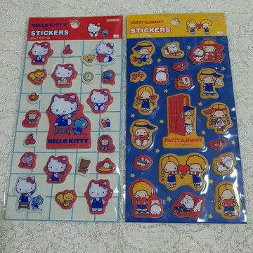 [ 정품 ] 통통 씰 레트로 헬로키티 파티&지미 [ 새상품 ] 산리오