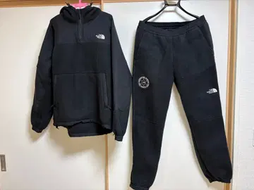 THE NORTH FACE 플리스 자켓 팬츠 세트 블랙