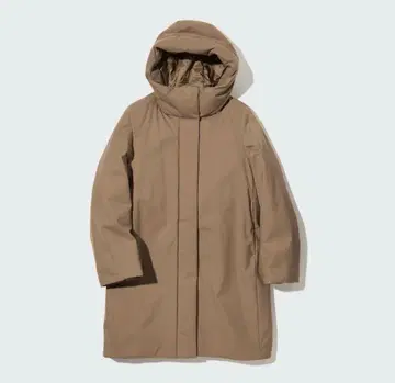 UNIQLO 하이브리드 다운 코트 브라운 M