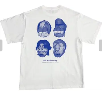 레이와 로망의 모습 로우 폴리 T셔츠 XXL 화이트 미개봉 새상품