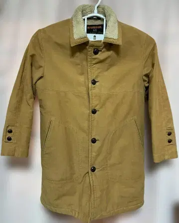 McGREGOR 브라운 코튼 하프 코트 남성용 L 사이즈