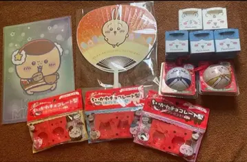 치이카와 토끼 부채 오너먼트 큐케이스 형 클리어 파일 세트