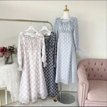 evelyn 오리지널 하트 체크 원피스