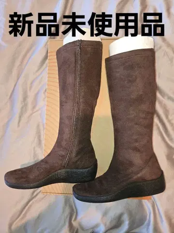 미사용 새상품 아르코페디코 롱 부츠 브라운 Size 23.0cm