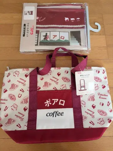 명탐정 코난 포아로 월 포켓 보냉 백 가방 세트