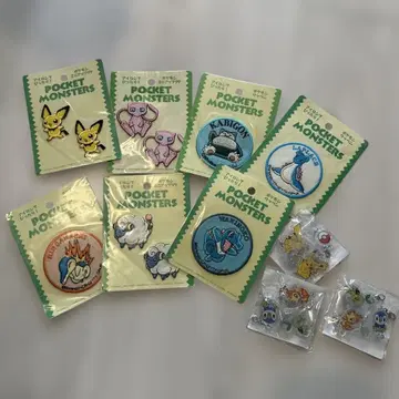 포켓몬스터 배지 와펜 아크릴 키링 세트