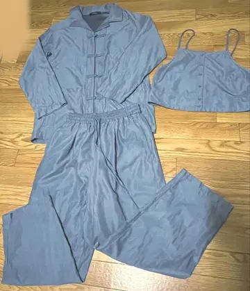 Wcloset 차이나 버튼 하프 슬리브 겉옷 + 뷔스티에 하의 셋업