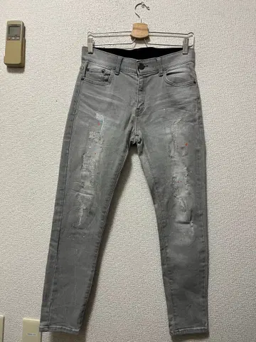 아담스 저글러 RTEG 빈티지 가공 스키니 데님 /L 스트레치