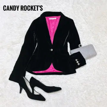 CANDYROCKET'S 캔디로케츠 벨벳 테일러 자켓 38