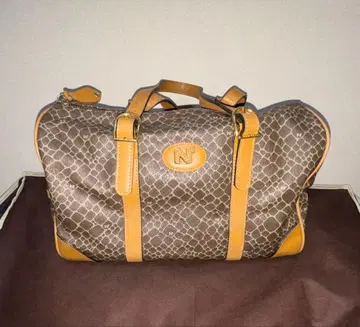 니나리치 NINA RICCI 지라프 패턴 보스턴 백 올 패턴 PVC 가죽