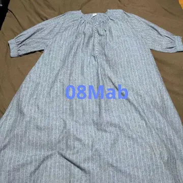 80Mab 7부 소매 롱 원피스