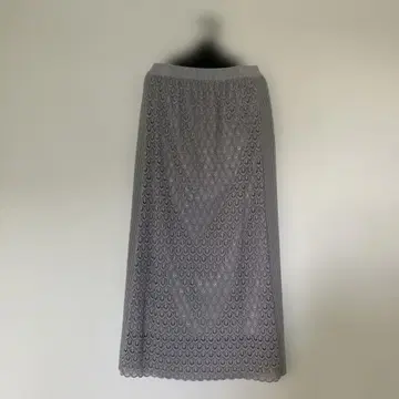 그레이 레이스 무늬 타이트 스커트