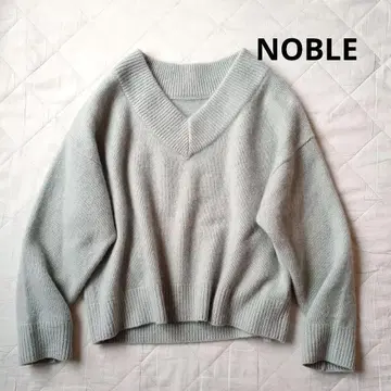 새상품급 NOBLE 야크100% V넥 니트 23AW 풀오버 노블