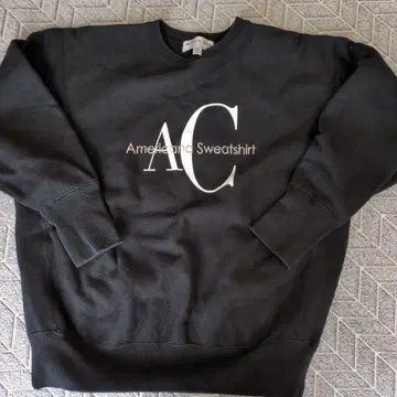 Americana 프릭스스토어 콜라보 블랙 스웨트 셔츠