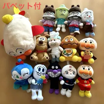 호빵맨 묶음 판매 퍼펫 봉제 인형 호빵맨 호