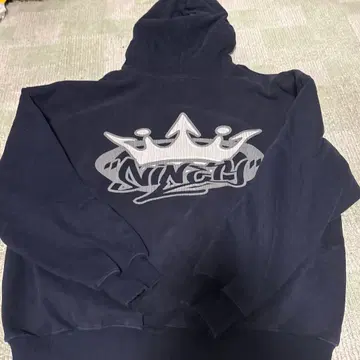 9090 킹 로고 후드티