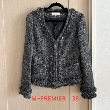 M-PREMIER 노카라 자켓 38 사이즈